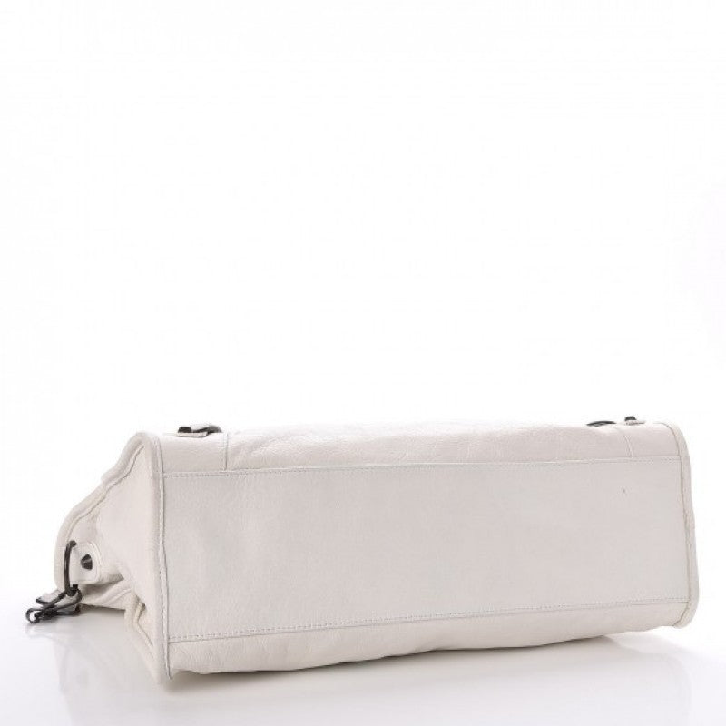 BOLSA BALENCIAGA CLASSIC CITY MEDIA OFF WHITE