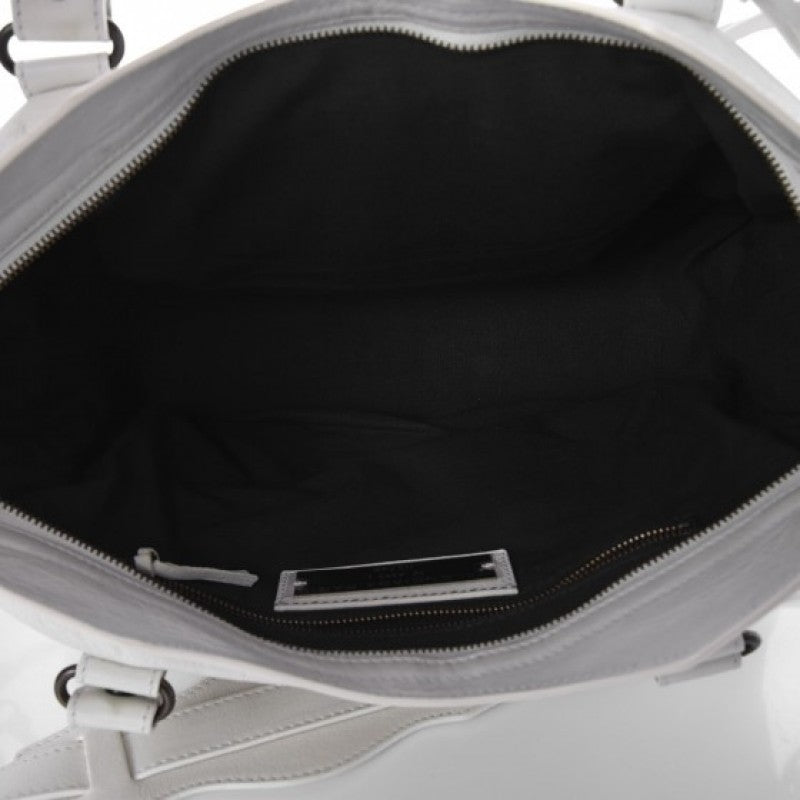 BOLSA BALENCIAGA CLASSIC CITY MEDIA OFF WHITE