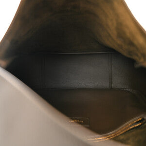 BOLSA SAINT LAURENT LE 5 A 7 SOF PEQUENA CINZA