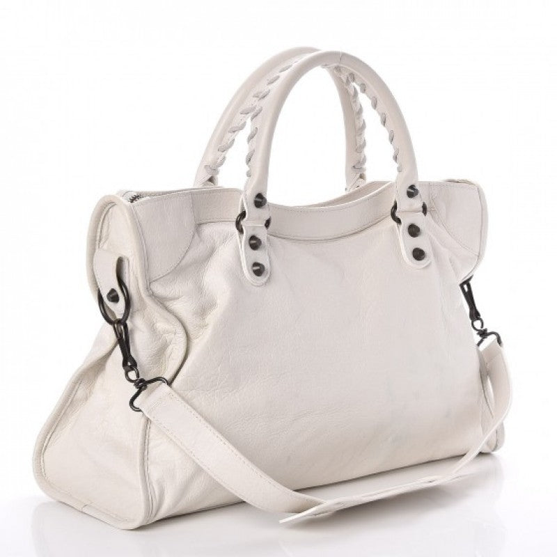 BOLSA BALENCIAGA CLASSIC CITY MEDIA OFF WHITE