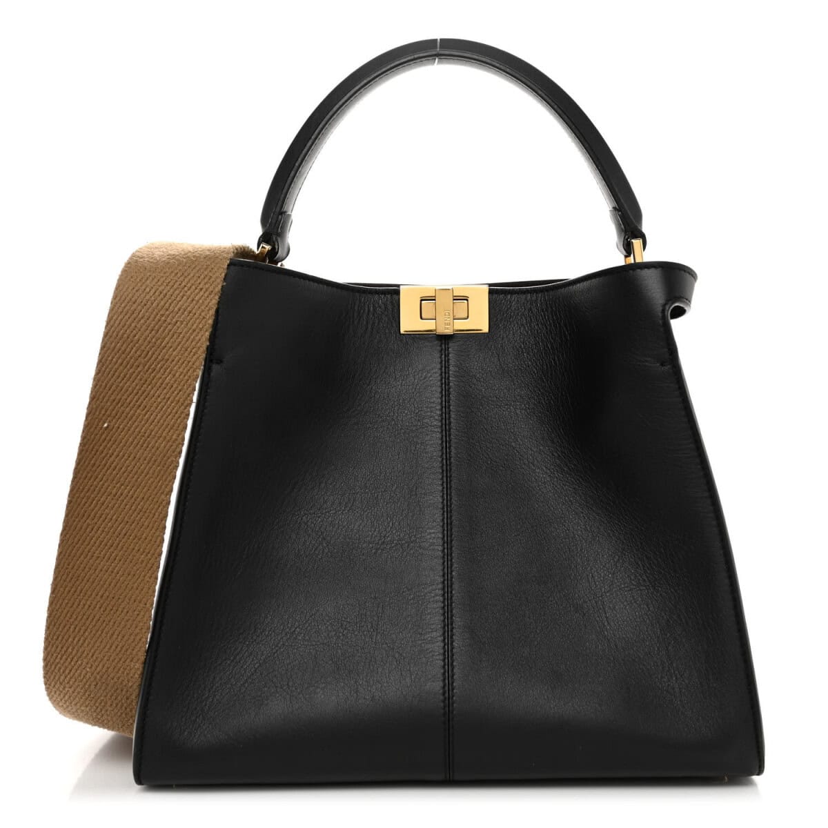 BOLSA FENDI VITELLE SETA PEEKABOO X-LITE PRETA