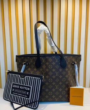 BOLSA LV NEVERFULL INSIDE OUT MONOGRAM PRETA