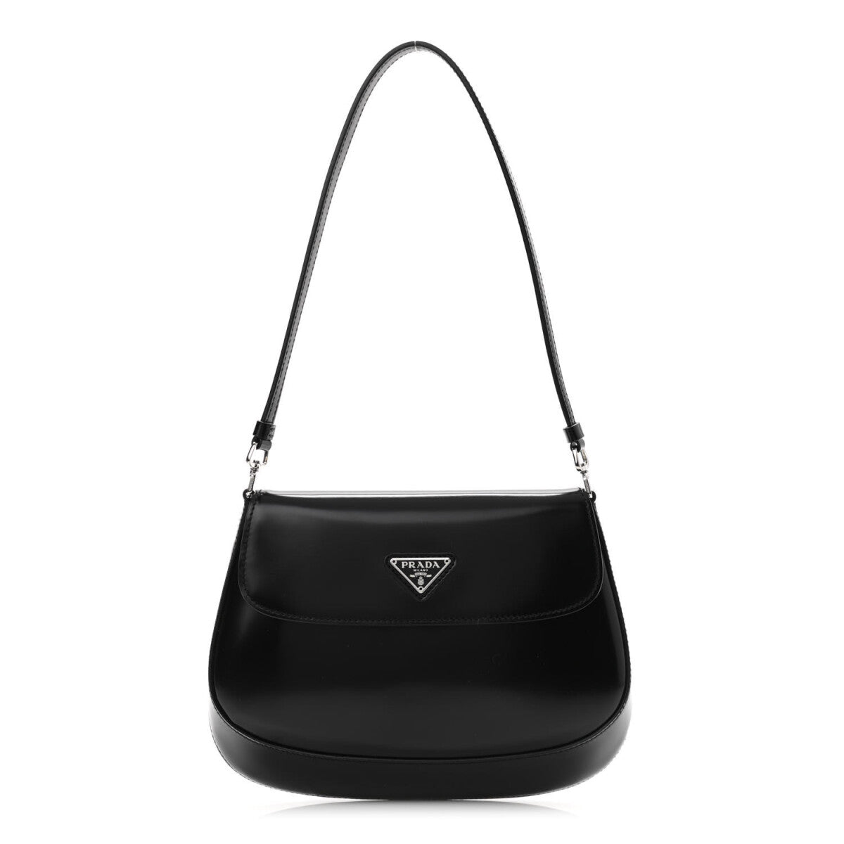 BOLSA PRADA BRUSHED CLEO SHOULDER PRETA