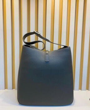 BOLSA SAINT LAURENT LE 5 A 7 SOF PEQUENA CINZA