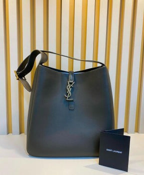BOLSA SAINT LAURENT LE 5 A 7 SOF PEQUENA CINZA