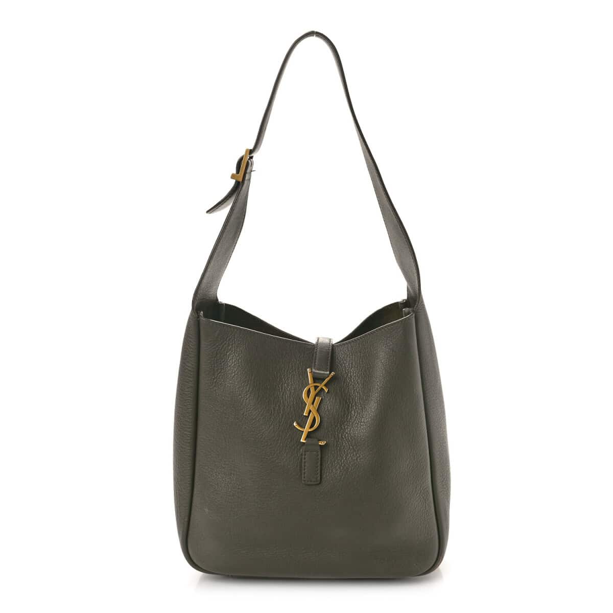BOLSA SAINT LAURENT LE 5 A 7 SOF PEQUENA CINZA